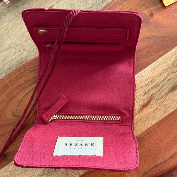 NWOT Sezane Burgundy Jewelry Wrap - Picture 4 of 4